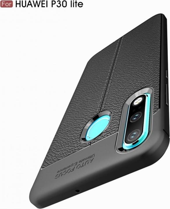 Produktbild Screenguard Huawei P30 Lite Hülle Leather Design TPU Cover (Huawei P30 Lite)