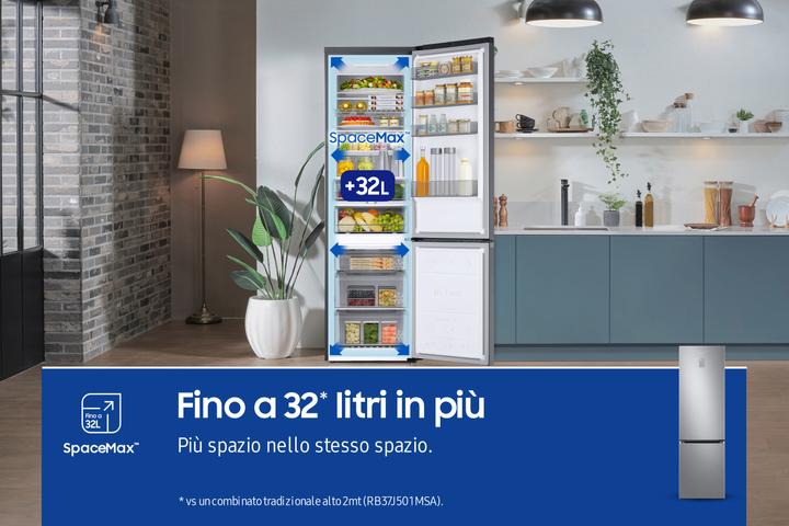 Actual product image Samsung RB38C776CS9 EcoFlex AI 2m Combined Refrigerator (390 l)