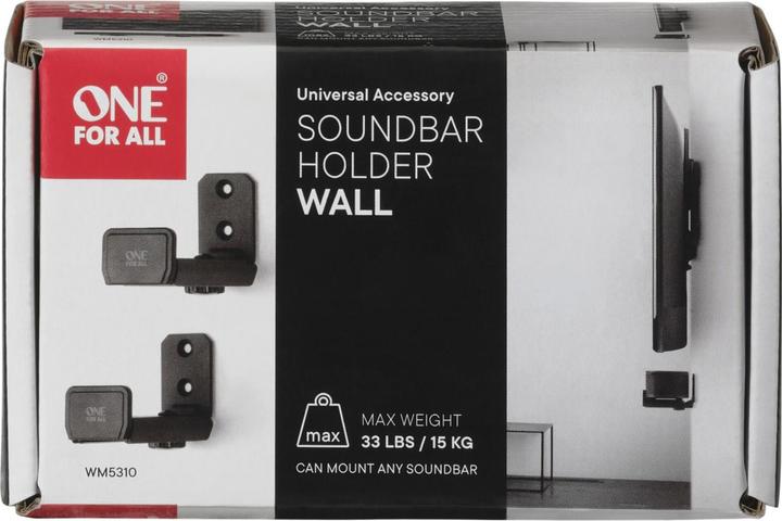 Produktbild One for All WM5310 Soundbar-Wandhalterung FLAT (Wandmontage, Nicht beweglich)