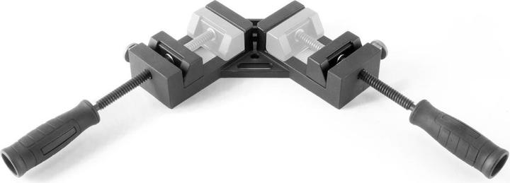 Produktbild Stahlwerk Doppelgriffwinkelklemme DW 90 ST Eckspanner Gehrungszwinge aus Alu (65 mm)