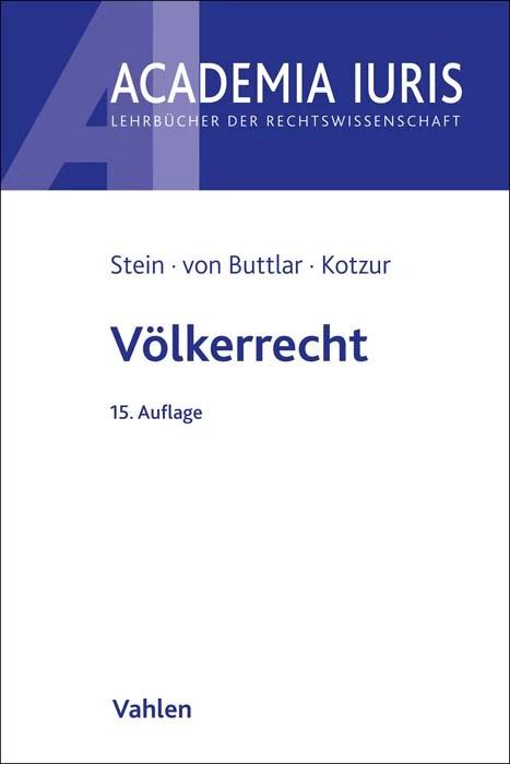Produktbild Völkerrecht (Deutsch, Markus Kotzur, Torsten Stein, Christian von Buttlar, 2023)