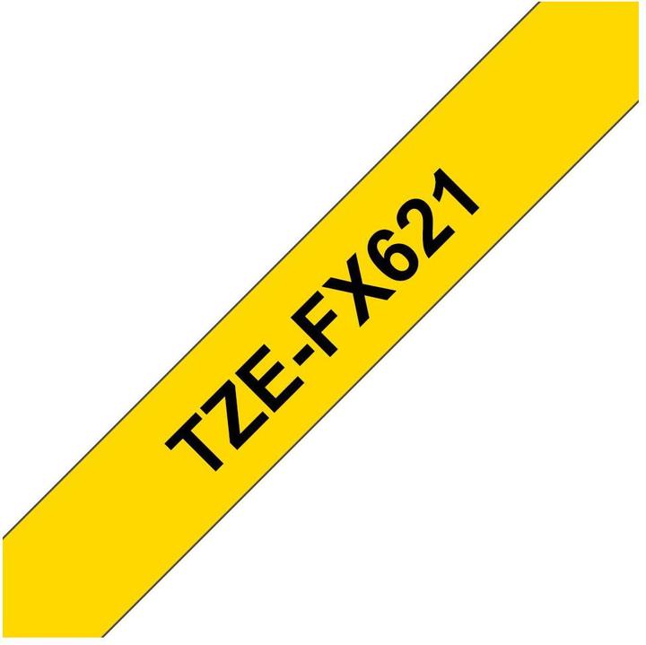 Produktbild Brother TZe-FX621 (0.90 cm, Schwarz)