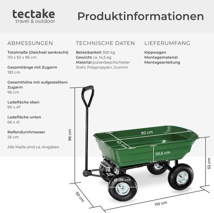 Immagine prodotto tectake Carrello a mano