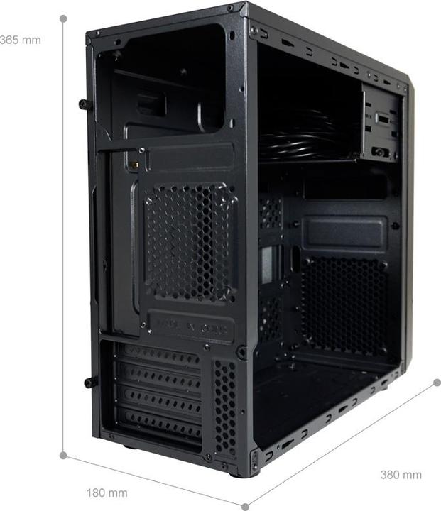 Produktbild LC-Power Gehuse MICRO-ATX 2017MB ohne NT U3.2/Audio black retail (mATX, Mini-ITX)