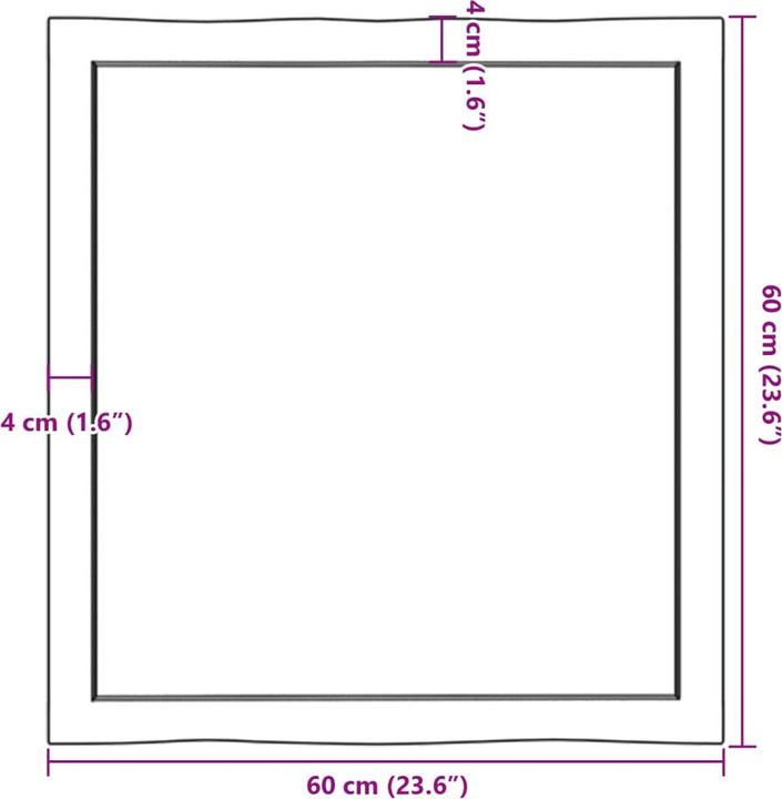 Actual product image VidaXL Chaim (60 x 60 x 6 cm)