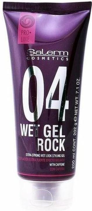 Salerm WET GEL ROCK extra-strong wet look styling gel 200 ml (Haargel, 200 ml)
