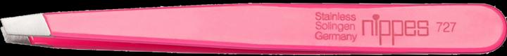Nippes Kosmetikpinzette schräg, rostfrei, Pink 727