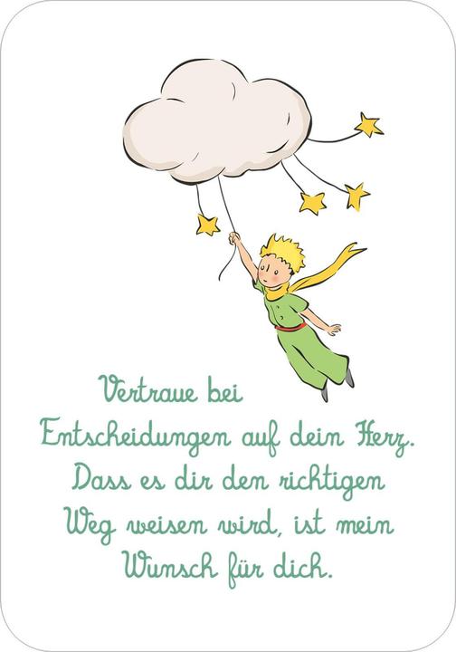 Immagine prodotto Man sieht nur mit dem Herzen gut. Weihnachtswünsche für dich (Tedesco, Antoine de Saint-Exupéry, 2024)