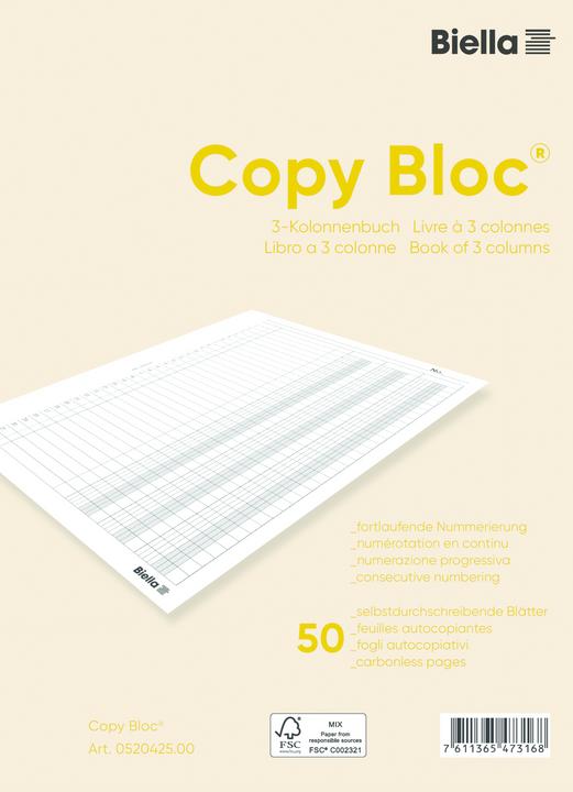 Immagine prodotto Biella Durchschreibebücher (50 x)