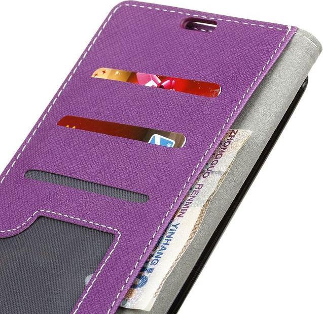 Image du produit MU Classic Housse en cuir avec motif en croix (Huawei Y6 (2017), Huawei Y5 (2017))