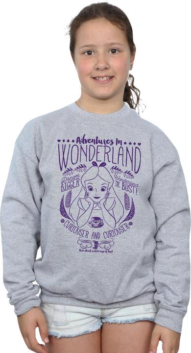 Immagine prodotto Disney Felpa da ragazza Alice In Wonderland Adventures (152, 158)