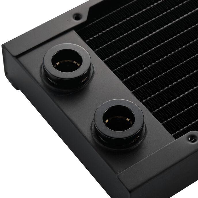 Actual product image Phanteks Glacier EZ-Fit 360RAD-30 radiator, copper - 360 mm, black