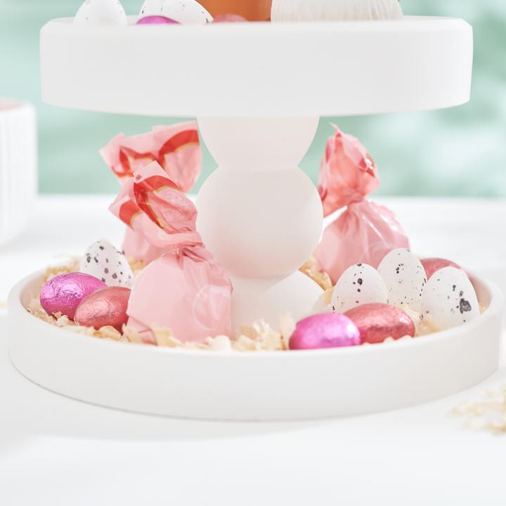 Produktbild VBS Eier "Gesprenkelt", H 3 cm, 35 Stück, Weiss, Styropor (35 x)
