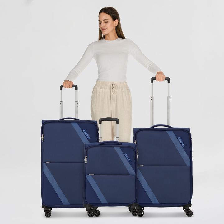 Immagine prodotto American Tourister Star Max 4 Rollen Kofferset 3-teilig mit Dehnfalte (211 l, XL (da 115l))