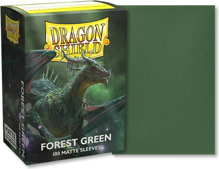 Produktbild Arcane Tinman Sleeves Matte Dragon Shield (100) - Forest Green (63X88mm)
