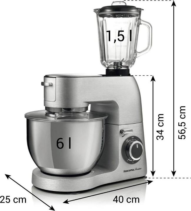 Actual product image Tescoma Professional food processor, all-metal, incl. mincer, 1500 W (1500 W)