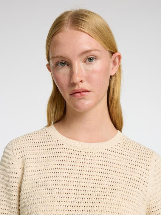 Actual product image Selected Femme Slfvinna Ss Structure Knit O-Neck Noos (S)