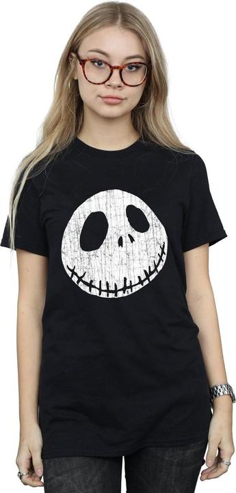Immagine prodotto Disney Nightmare Before Christmas Jack Cracked Face Maglietta Ampia Donna (XL)