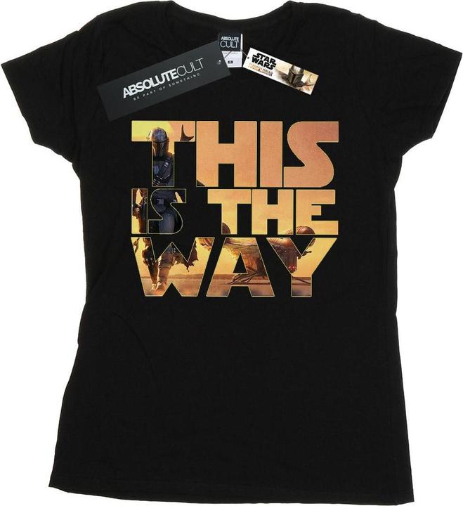 Image du produit Star Wars - T-shirt THE MANDALORIAN THE WAY POSTER TEXT - Femme (XXL)