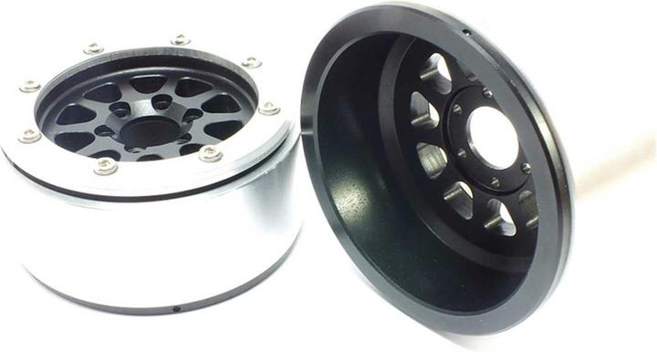 Immagine prodotto Metsafil ruote beadlock gear nero/argento 1.9 (2 pz.) senza mozzo ruota