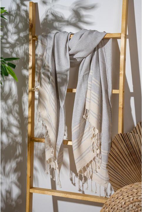 Immagine prodotto Foutastic Strandtuch New Diamond Grey, Schnelltrocknend: Ja, Breite (170 x 90 cm)
