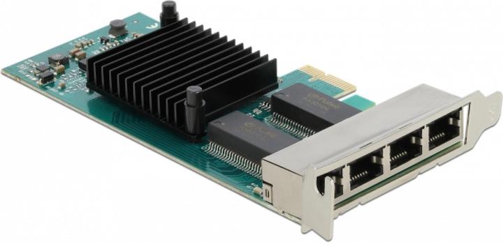 Image du produit Delock Carte PCI Express x1 4 x RJ45 Gigabit LAN i350 (Ethernet)