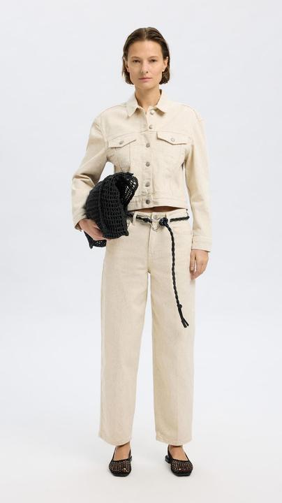 Actual product image Selected Femme Mid Waist Barrel Fit Jeans (W30/L32)