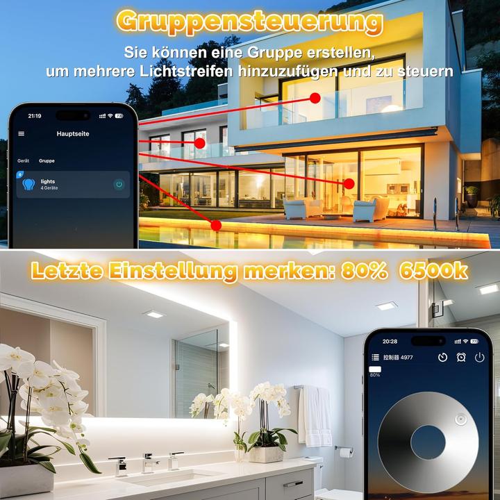 Actual product image Lumina Swiss 30m Set SmartLED Weiss Outdoor IP67 (Cold White, Neutral White, Warm white, 3000 cm, Outdoor)
