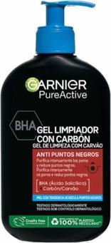 Actual product image Garnier Pure Active Charcoal Face Cleansing Gel 250ml (Gel, 250 ml)