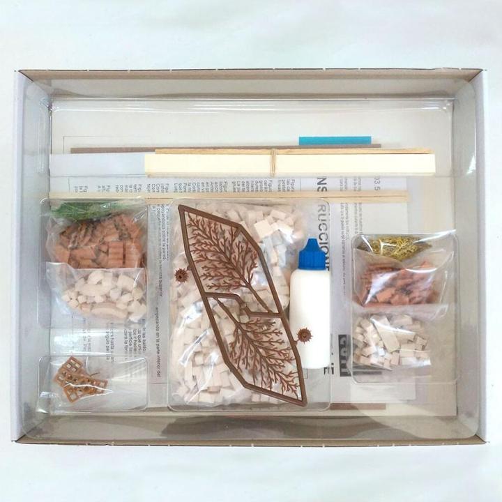 Actual product image Block Cuit. 3D Ceramic Model Kit - Traditional Ibiza House (26 x 10 x 22 cm)