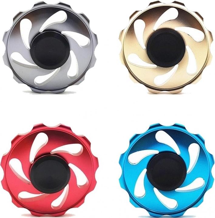 Actual product image FidgetSpinner Cyclone Storm Spinner Aluminium