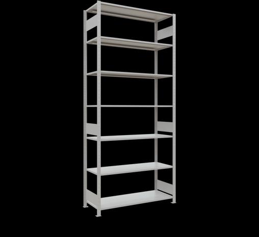 Actual product image Schulte Lagertechnik MULTIplus150 boltless basic shelving system with length ledgers