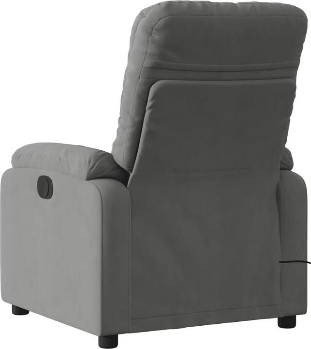 Produktbild VidaXL Massagesessel Dunkelgrau Mikrofasergewebe,Farbe