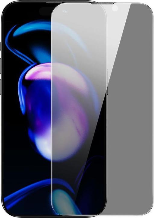Actual product image Baseus Privacy Tempered Glass for iPhone 14 Pro Full Screen 0.4mm Privacy Filter Anti Spy + Mounting (1 Piece, Apple iPhone 14 Pro)