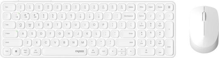 Actual product image Rapoo Kabelloses Multimodus-Deskset 9710M, QWERTZ, weiss (00228038) (DE, Wireless)