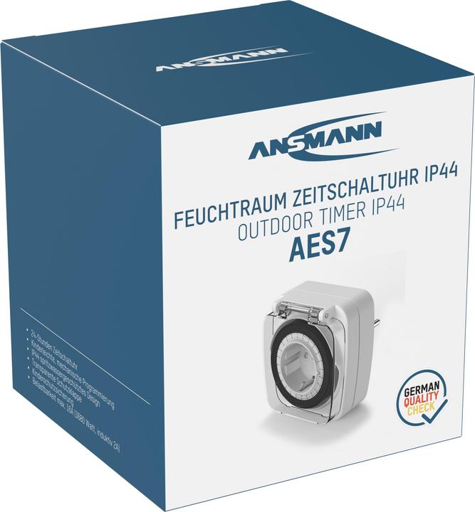 Actual product image Ansmann 1260-0013 Timer analogue daily programme 3680 W IP44 (CEE 7/3)