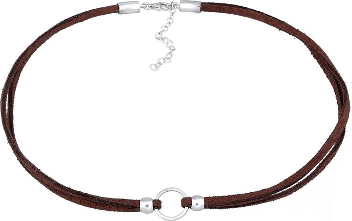 Actual product image Elli Circle (Faux leather, 925 sterling silver, No stone, 36 cm)