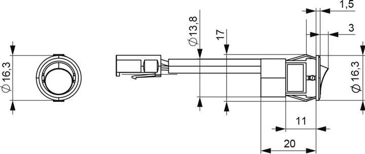 Immagine prodotto L&S Interruttore ON/OFF cablato Mec Driver