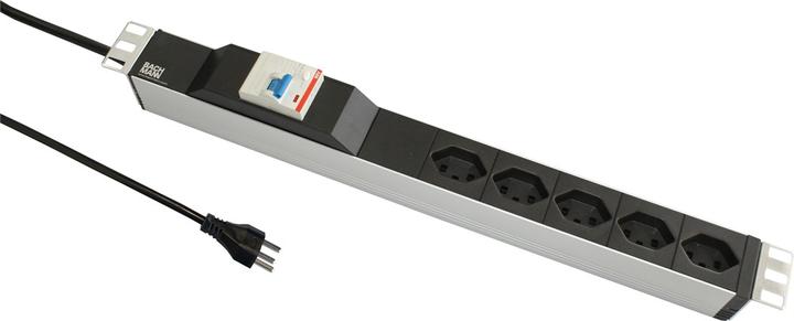 Image du produit Bachmann 19 PDU 5x T23, 1U, interrupteur Fi, noir
