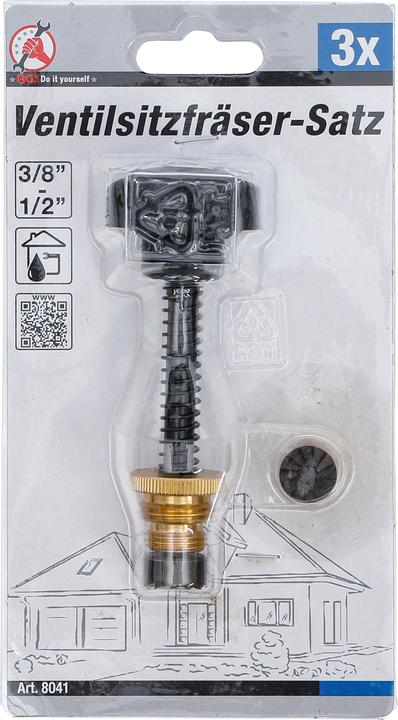 Image du produit BGS Jeu de fraises pour sièges de soupapes 3/8" - 1/2"