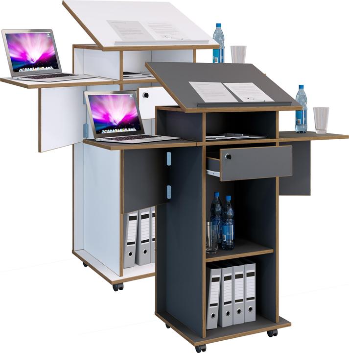 Immagine prodotto VCM Holz Stehpult Rednerpult Rollen Salia