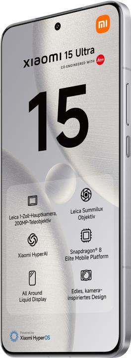 Actual product image Xiaomi 15 Ultra (512 GB, White, 6.73", Dual SIM, 50 Mpx, 5G)