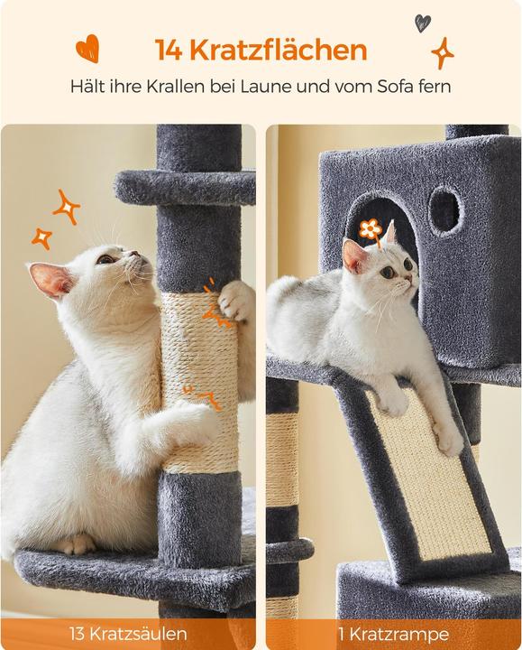 Immagine prodotto Feandrea Cat Spa (206 cm, Grigio)