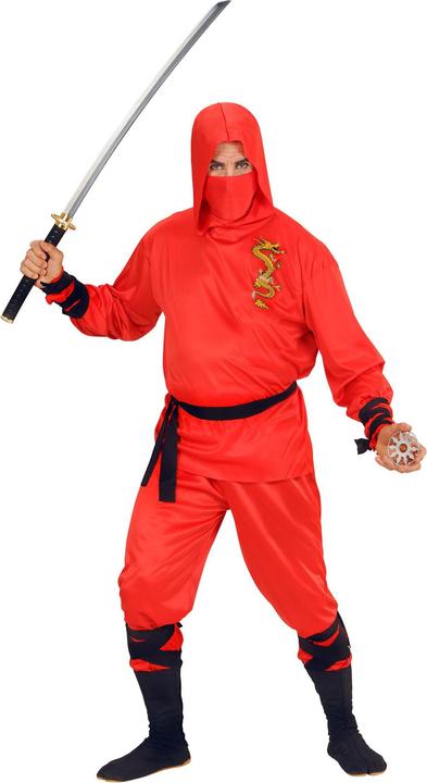 Produktbild Widmann Red Ninja Fighter Kostüm für Herren (M)