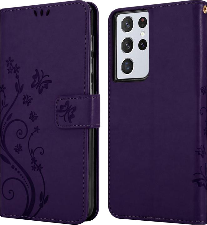 Image du produit Cadorabo Pochette Flower Book (Samsung Galaxy S22 Ultra)