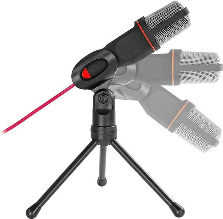 Immagine prodotto Varr Microfono da gioco con supporto per treppiede, connessione jack, nero, cavo