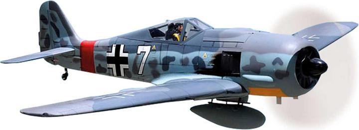 Productafbeelding Black Horse Focke Wulf Fw-190a Arf 2,6m Warbird Met Pneumatisch Intrekbaar Landingsgestel (Zweefvliegtuig)