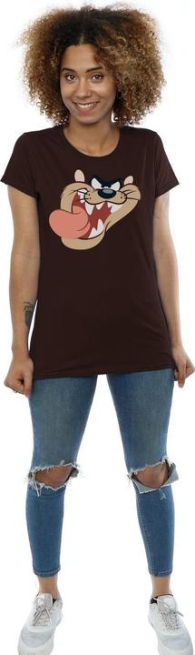 Immagine prodotto Looney Tunes Tasmanian Devil Face Maglietta Donna (S)