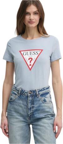 Guess Damen T-Shirt Original Tee Blau