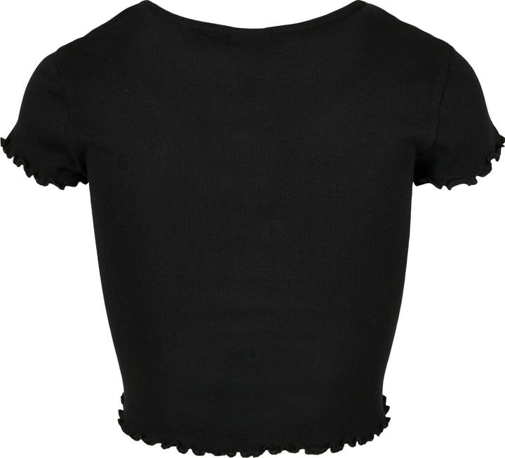 Image du produit Urban Classics Ladies Cropped Button Up Rib Tee (4XL)